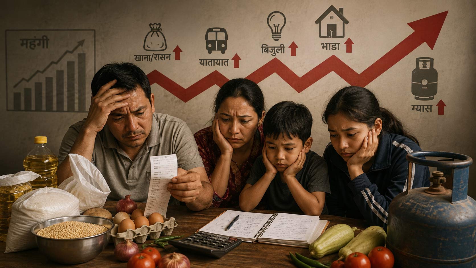 Nepal’s rising cost of living is putting household incomes under growing pressure