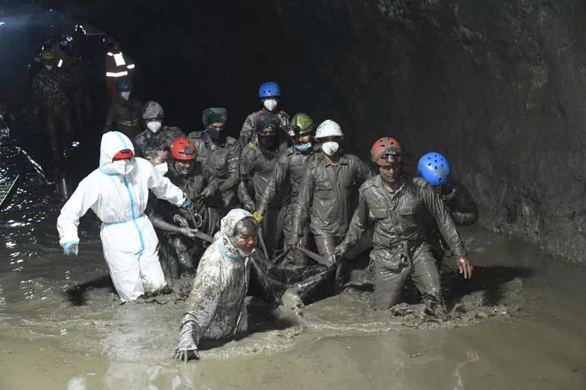 Five employees trapped at Chilime hydropower station handed over to families