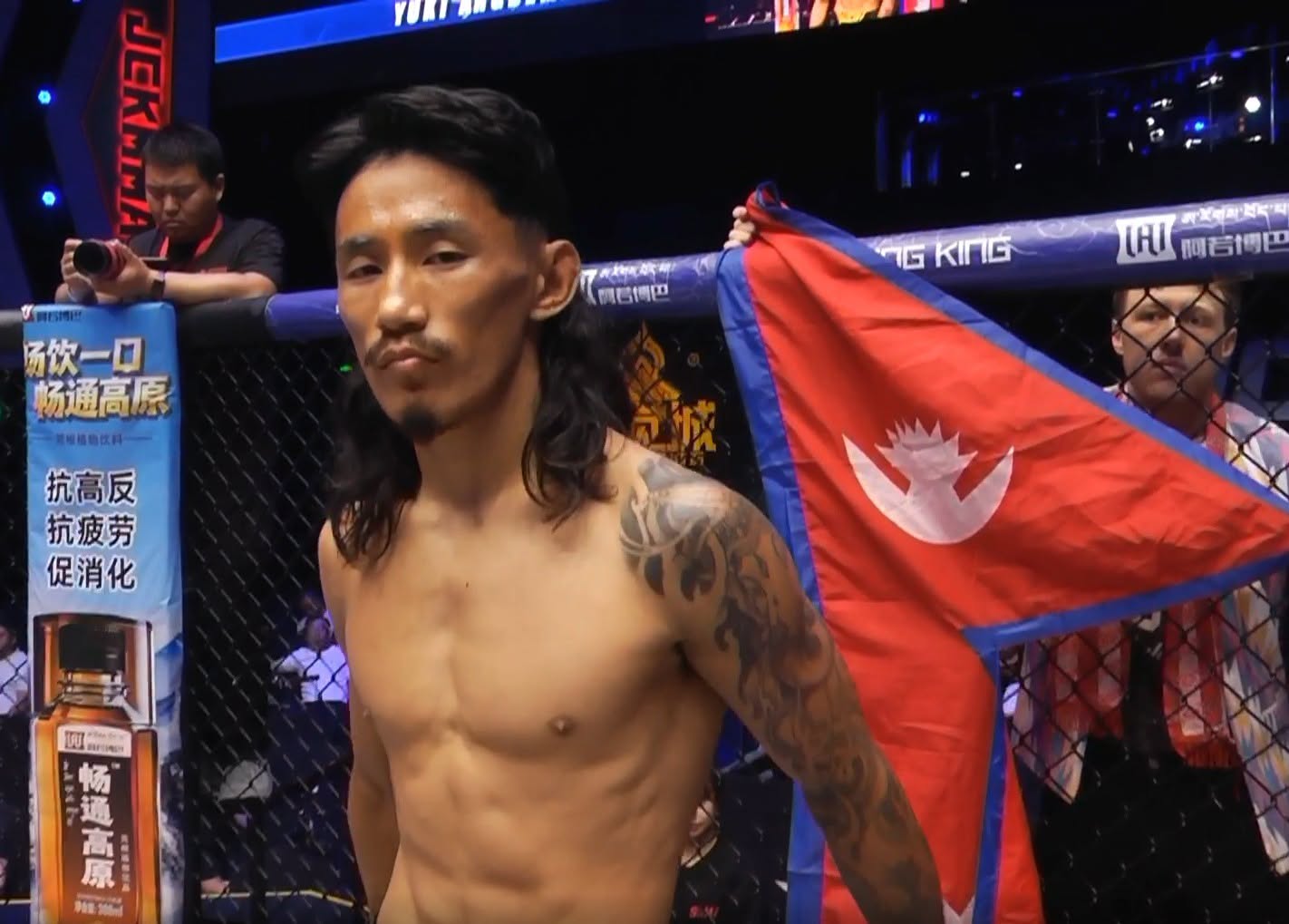Yuki Angdembe defeats China’s Buhuogubu by unanimous decision in JCK Fight Night-123