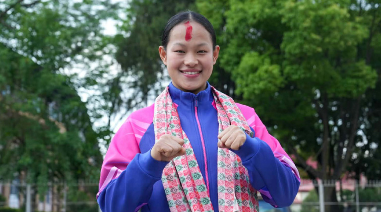Arika Gurung loses Asian Games semifinal to Kazakhstan’s Sofya Berultseva