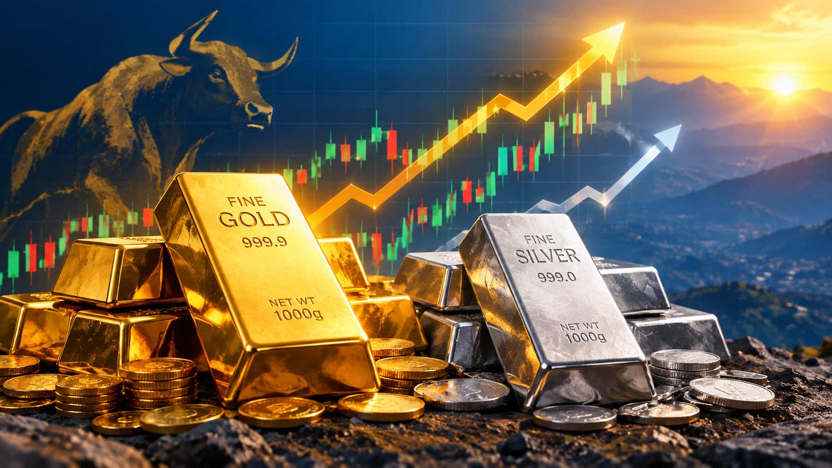 Gold and silver prices rise in Nepal