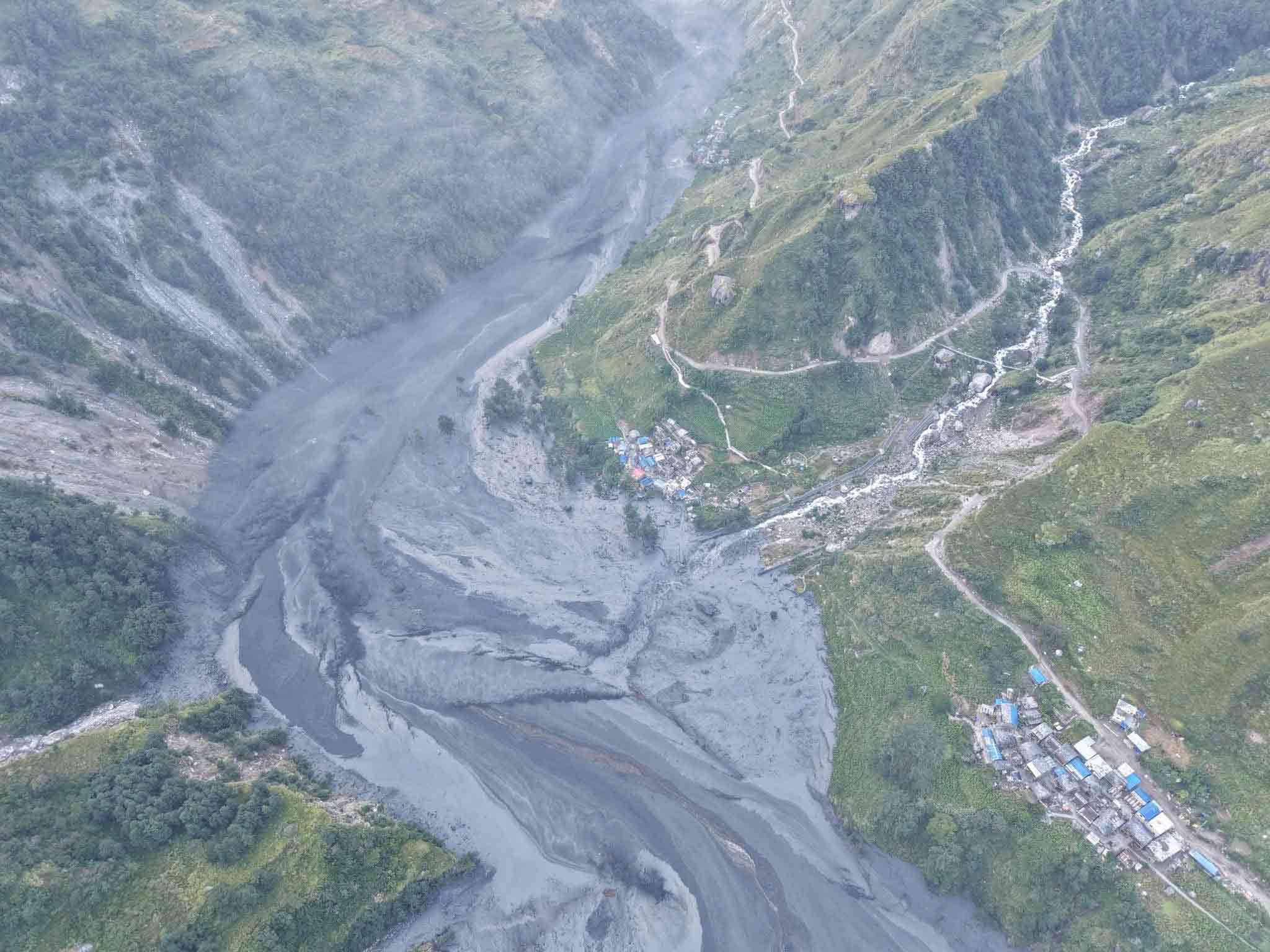 Ten missing as Budhigandaki flood sweeps away six bridges in Gorkha