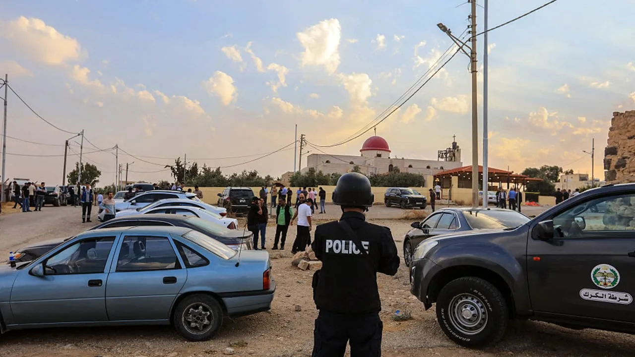 Seven killed, at least 34 injured in attack on funeral gathering at Jordan church