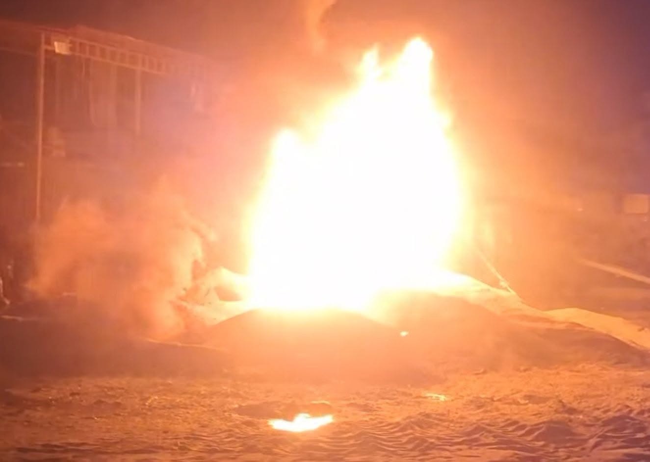 One injured as underground diesel tank explodes and catches fire in Jhapa